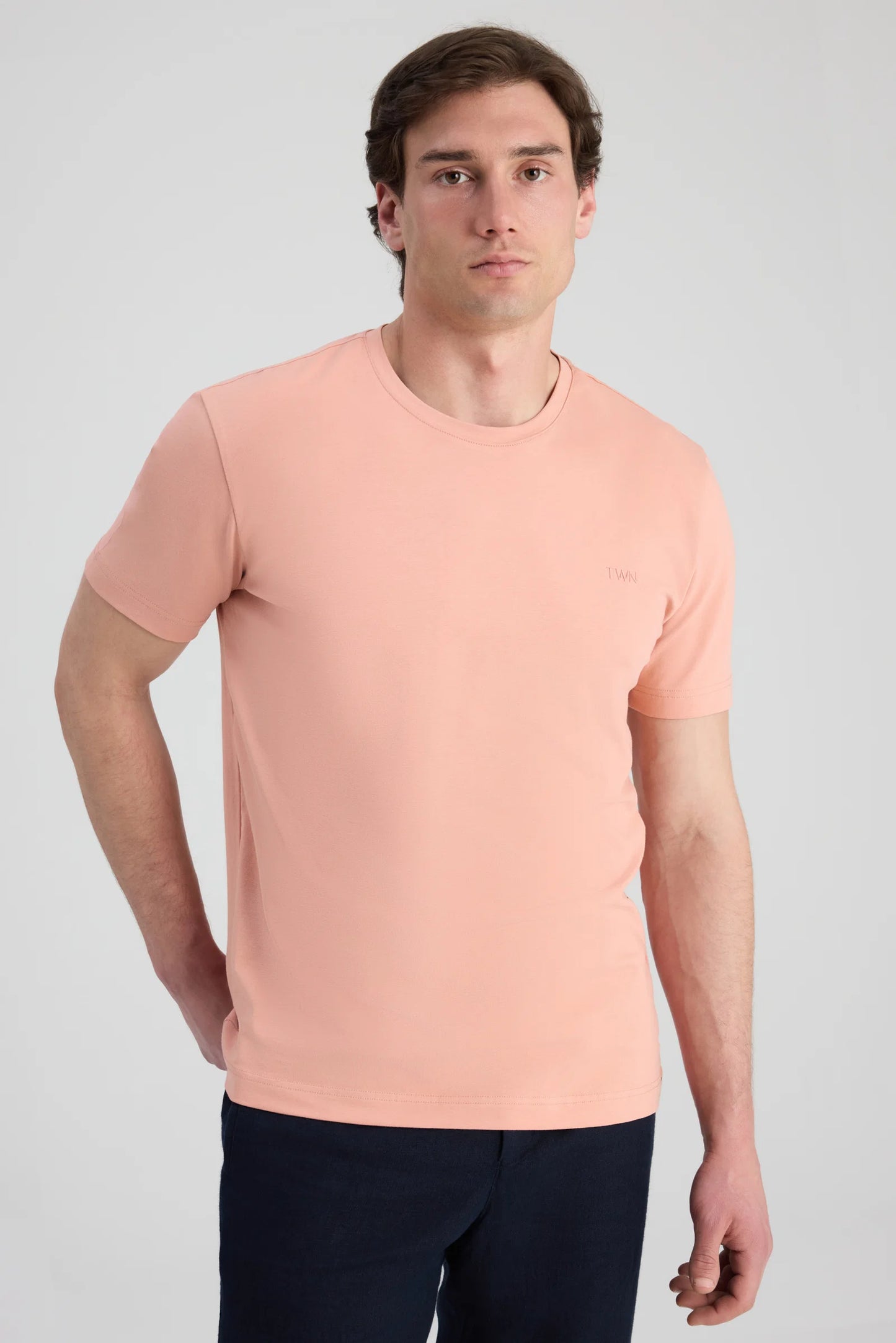 Twn Slim Fit Kil Düz T-shirt