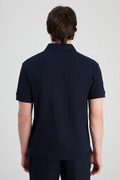 Twn Slim Fit Lacivert Düz T-shirt