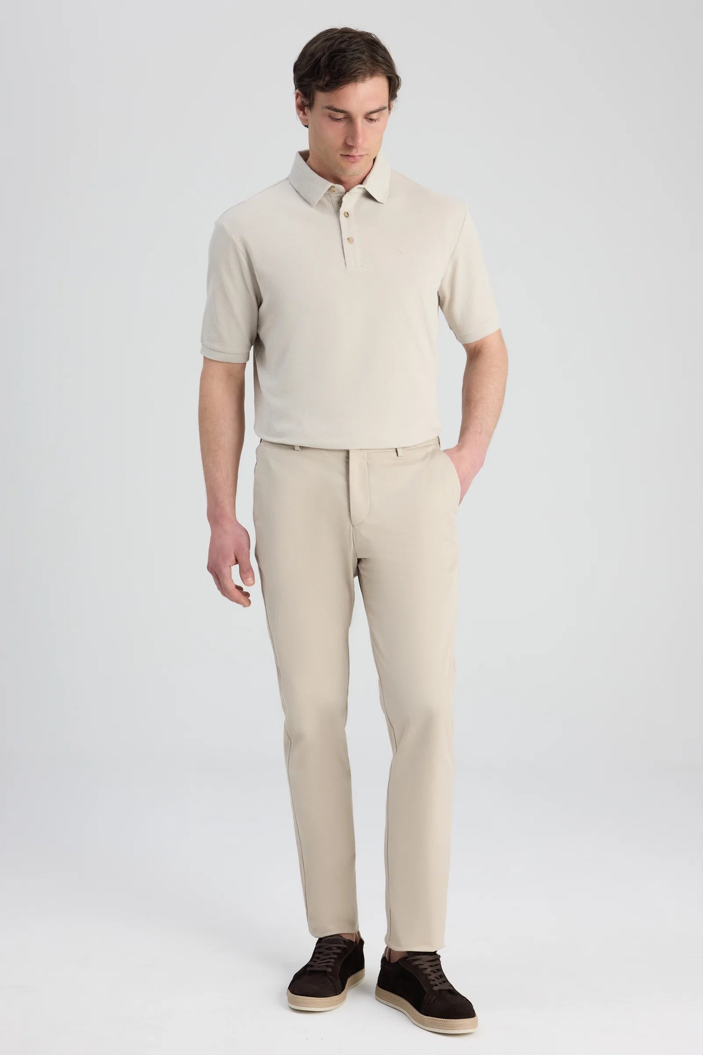 Twn Relaxed Fit (pilesiz) Bej Jogger Pantolon