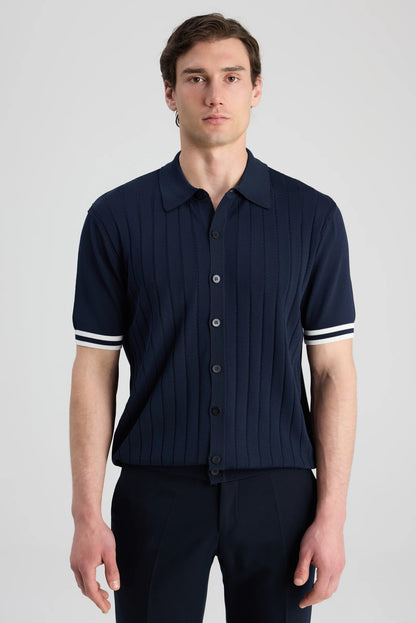 Ds Damat Regular Fit Lacivert Düz Hirka