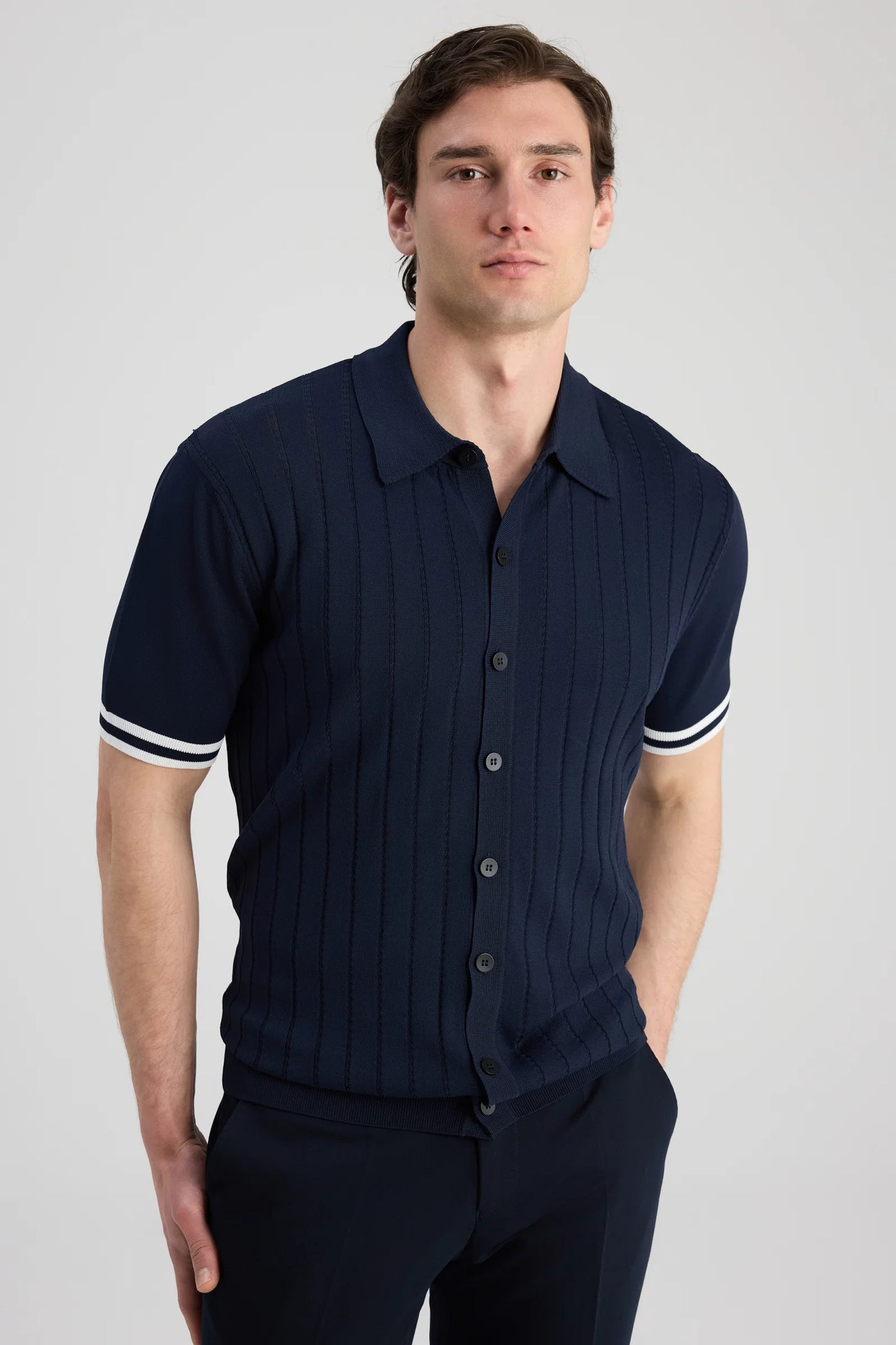 Ds Damat Regular Fit Lacivert Düz Hirka