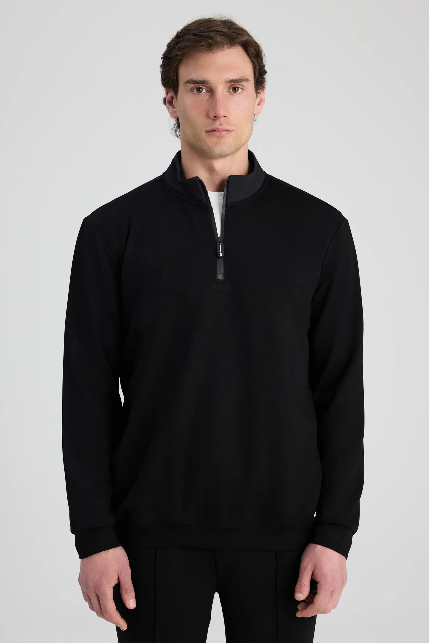 Ds Damat Regular Fit Siyah Düz Sweatshirt