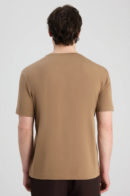 Twn Slim Fit Olıve Yeşili Düz T-shirt
