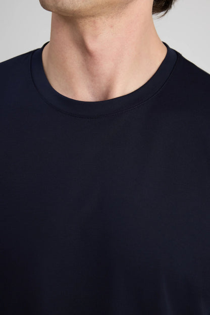 Ds Damat Regular Fit Lacivert Düz T-shirt