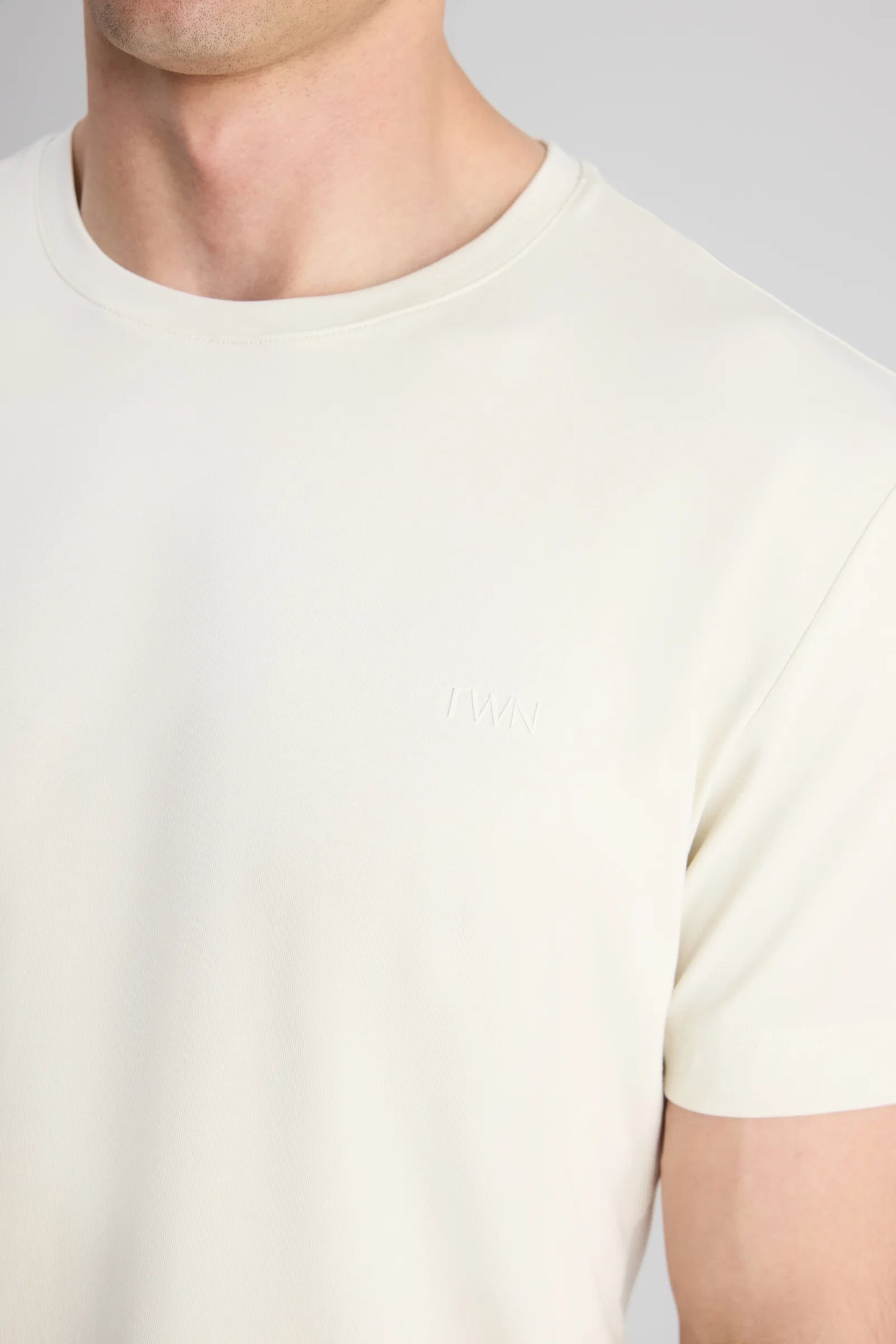 Twn Slim Fit Taş Düz T-shirt