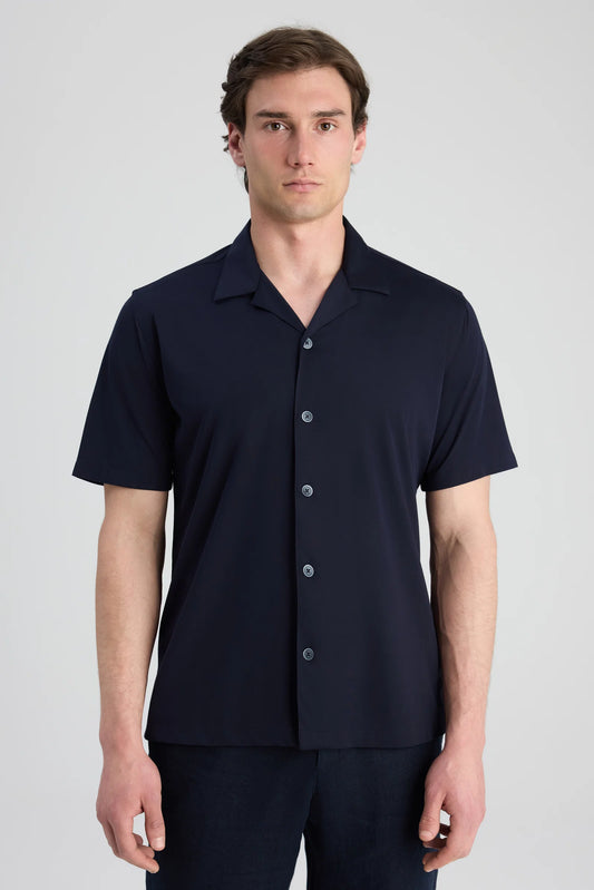 Twn Slim Fit Lacivert Armürlü Gömlek
