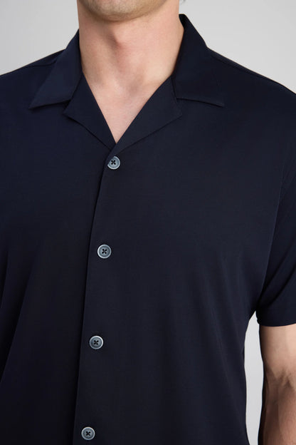 Twn Slim Fit Lacivert Armürlü Gömlek