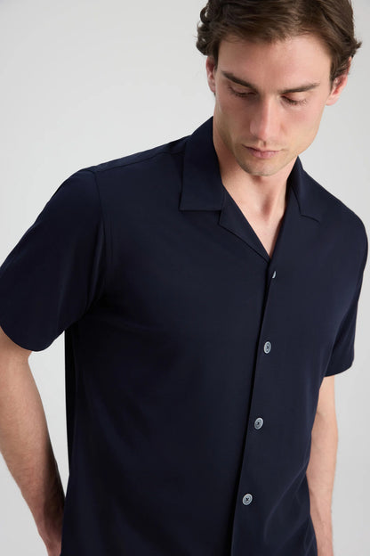 Twn Slim Fit Lacivert Armürlü Gömlek