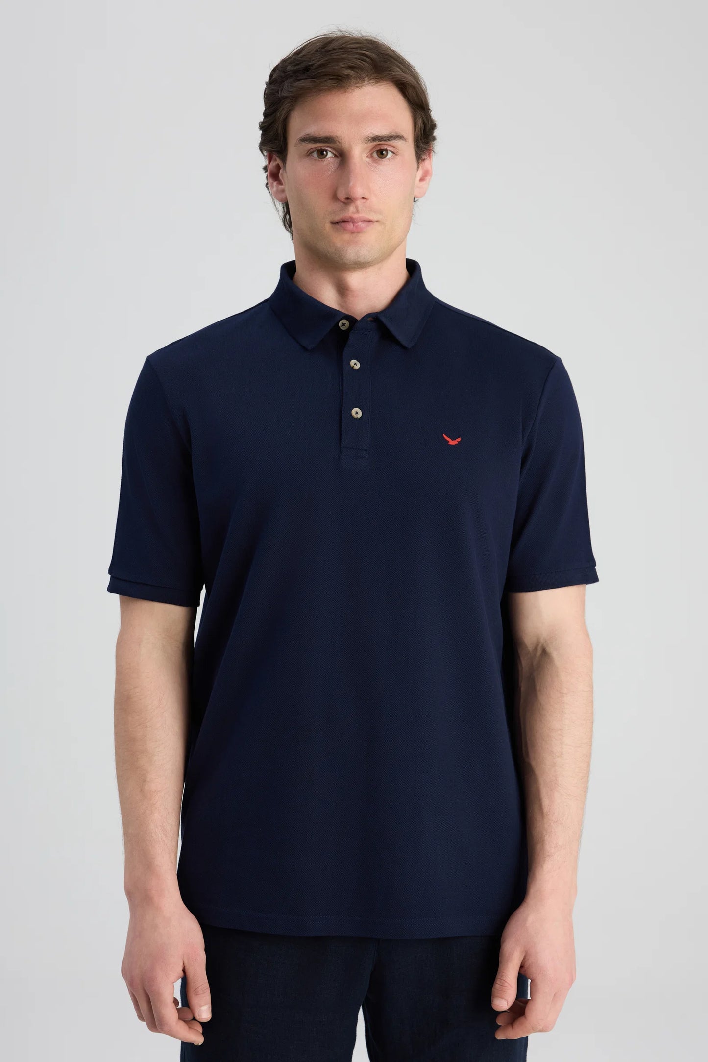 Ds Damat Regular Fit Lacivert Pike Dokulu T-shirt