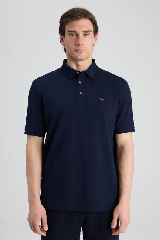 Ds Damat Regular Fit Lacivert Pike Dokulu T-shirt
