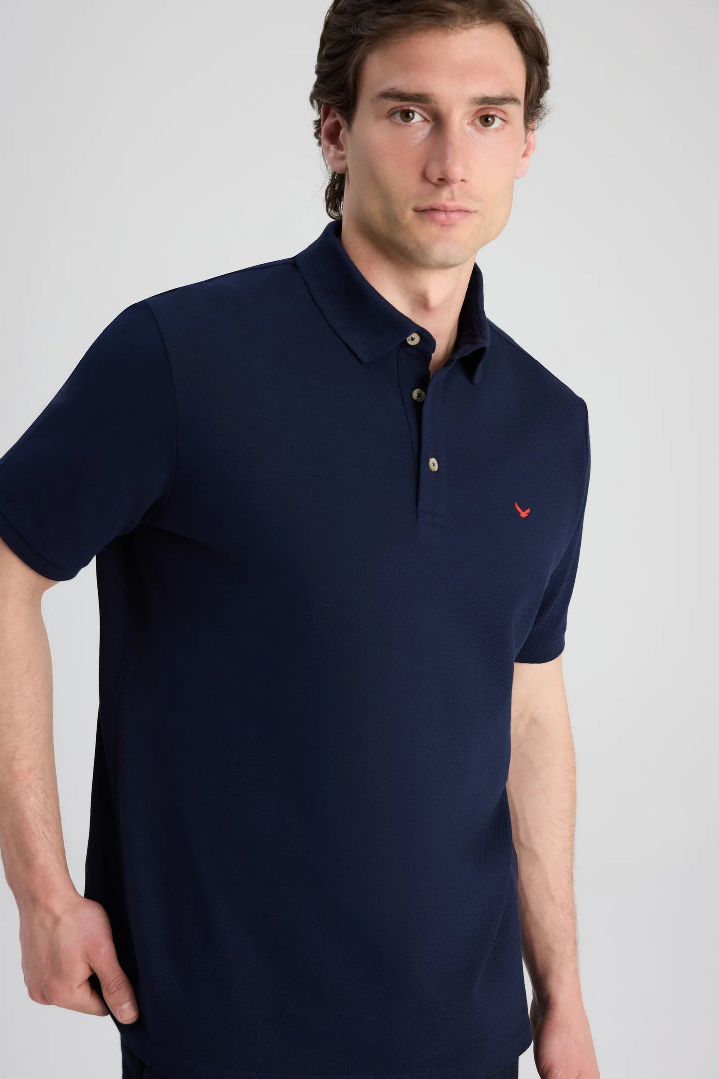 Ds Damat Regular Fit Lacivert Pike Dokulu T-shirt