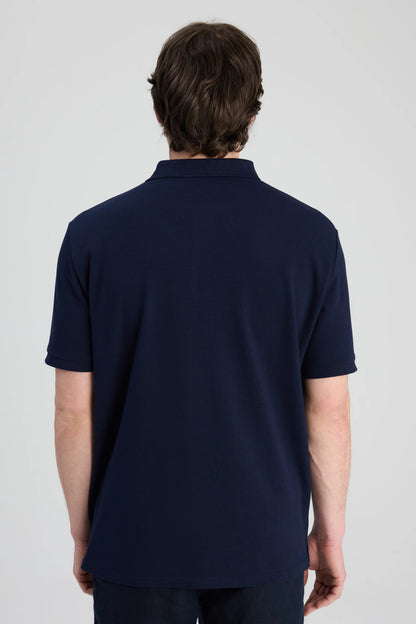 Ds Damat Regular Fit Lacivert Pike Dokulu T-shirt