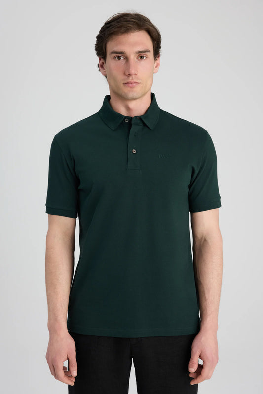 Twn Slim Fit Zümrüt Yeşili Pike Dokulu T-shirt
