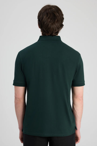Twn Slim Fit Zümrüt Yeşili Pike Dokulu T-shirt