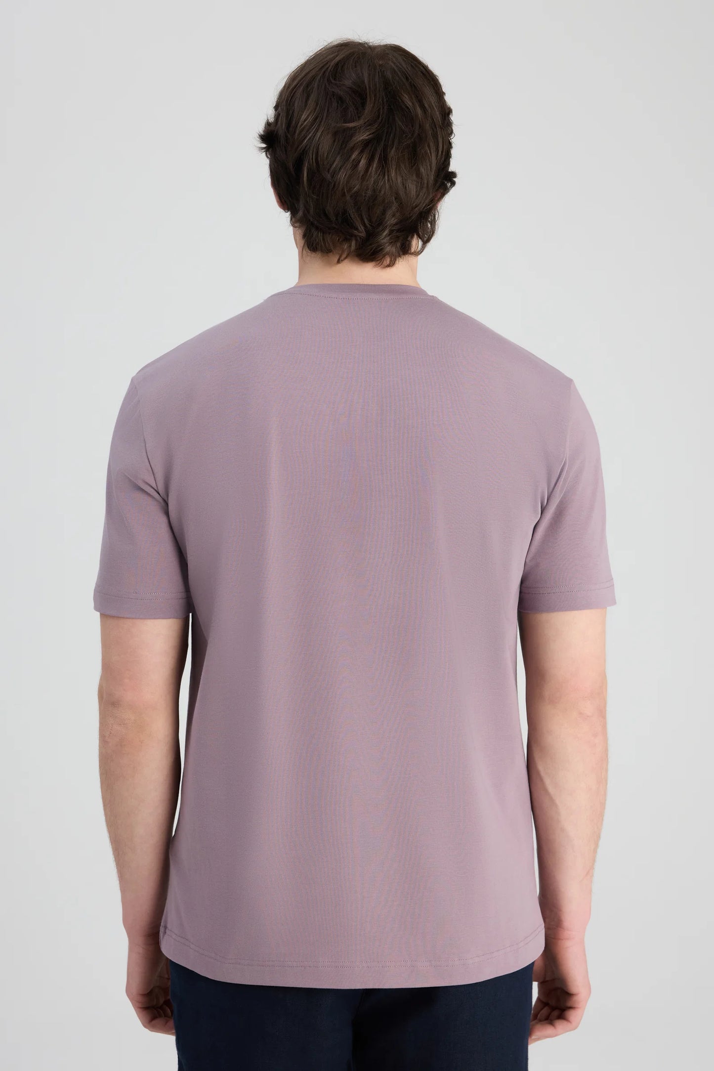 Twn Slim Fit Lila Düz T-shirt
