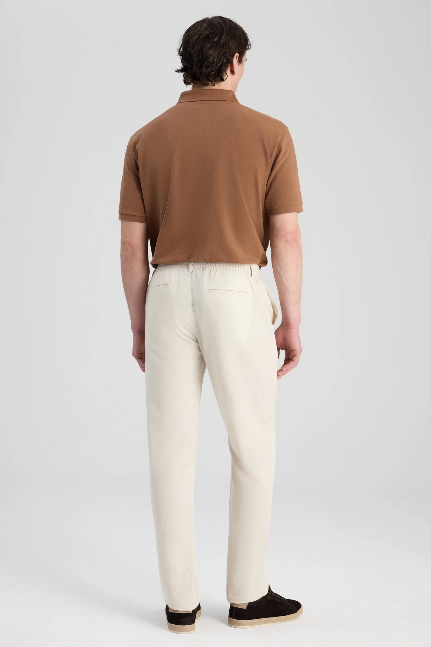 Ds Damat Relaxed Fit (pilesiz) Bej Armürlü Jogger Pantolon