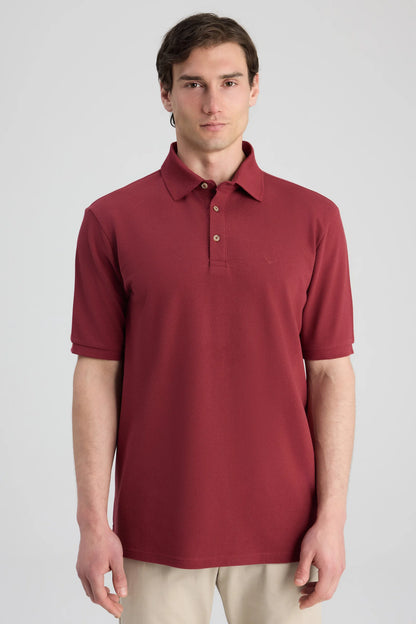 Ds Damat Regular Fit Kiremit Pike Dokulu T-shirt