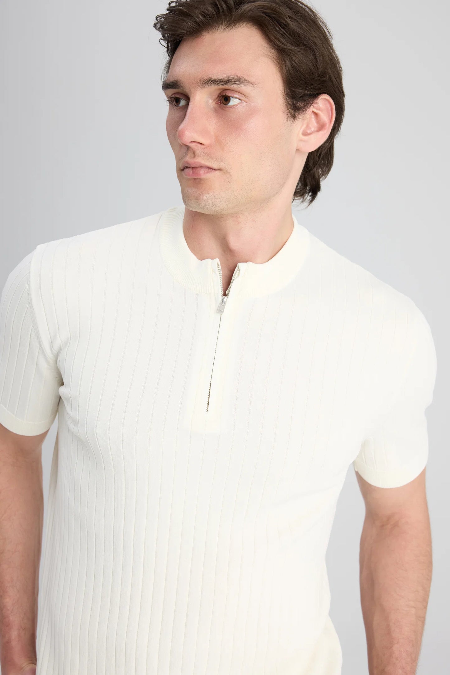 Ds Damat Regular Fit Ekru Düz Kazak