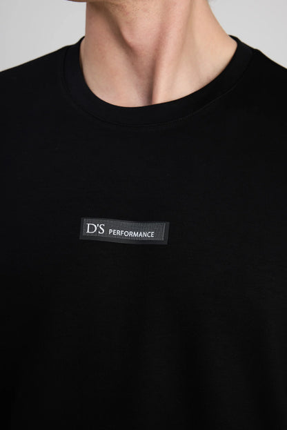 Ds Damat Regular Fit Siyah Düz Sweatshirt