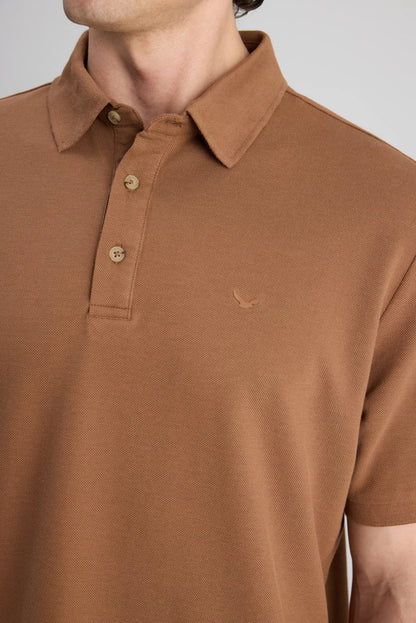 Ds Damat Regular Fit Karamel Pike Dokulu T-shirt