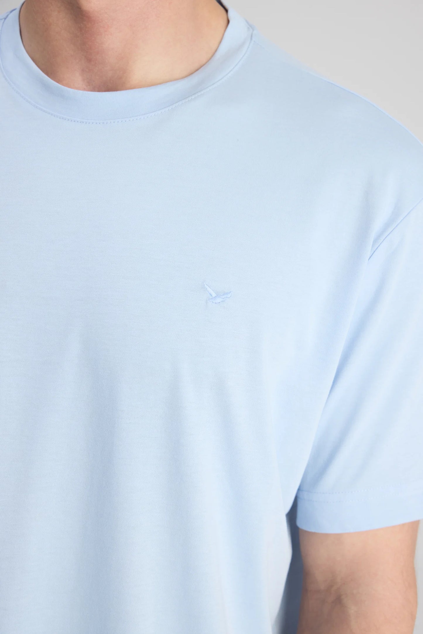 Ds Damat Regular Fit Mavi Düz T-shirt