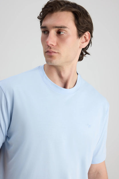 Ds Damat Regular Fit Mavi Düz T-shirt