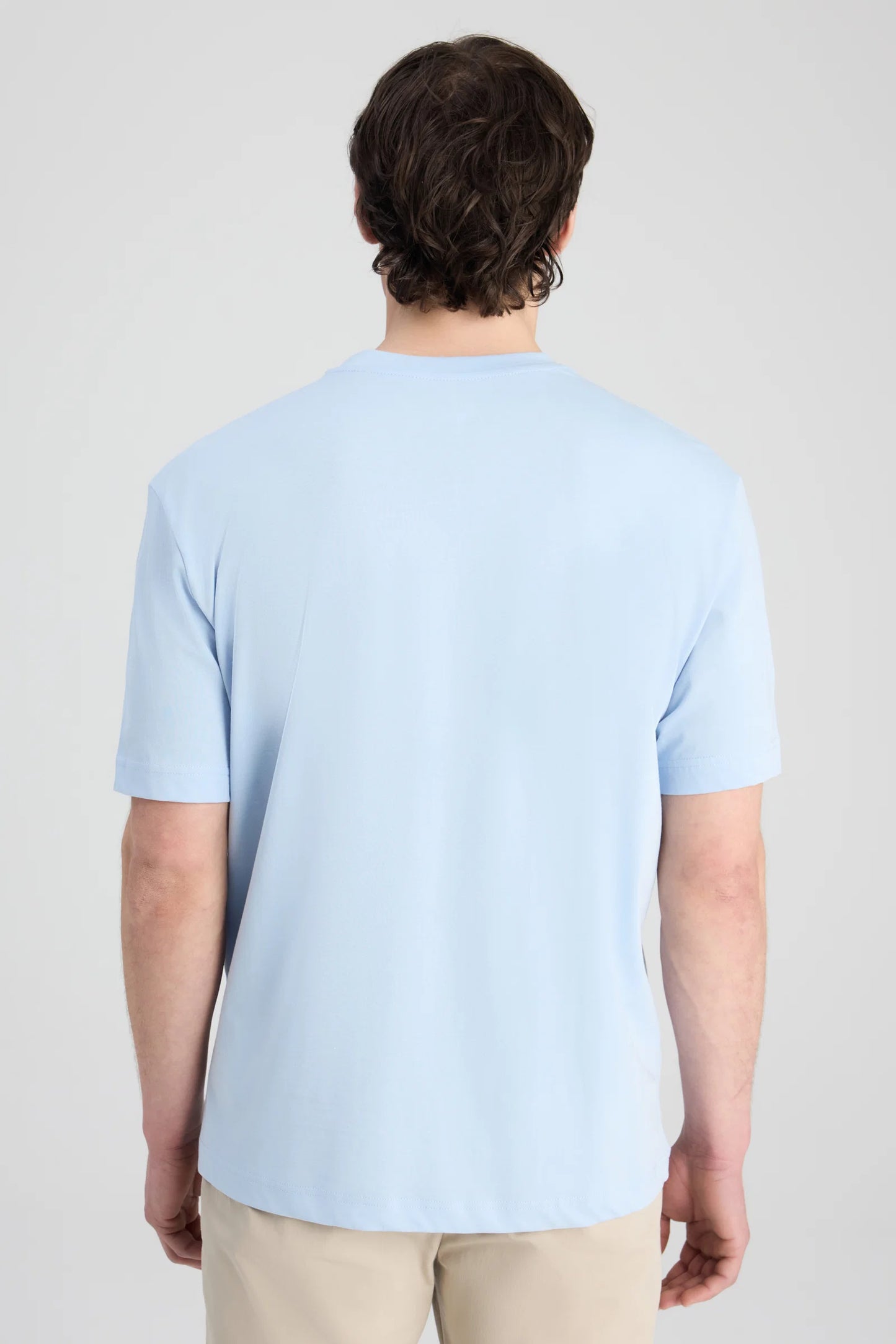 Ds Damat Regular Fit Mavi Düz T-shirt