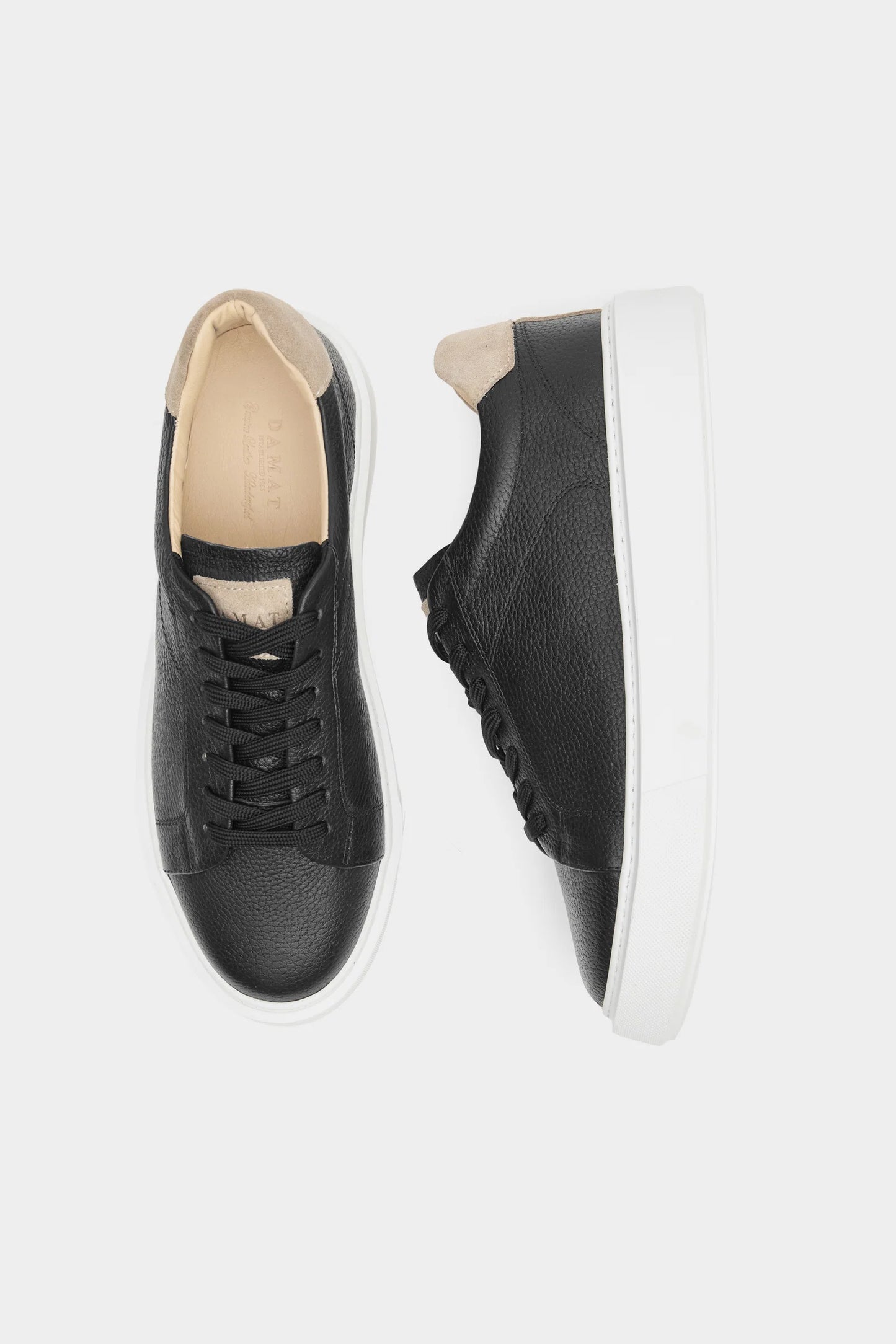Damat Siyah Hakiki Deri Sneaker Ayakkabi