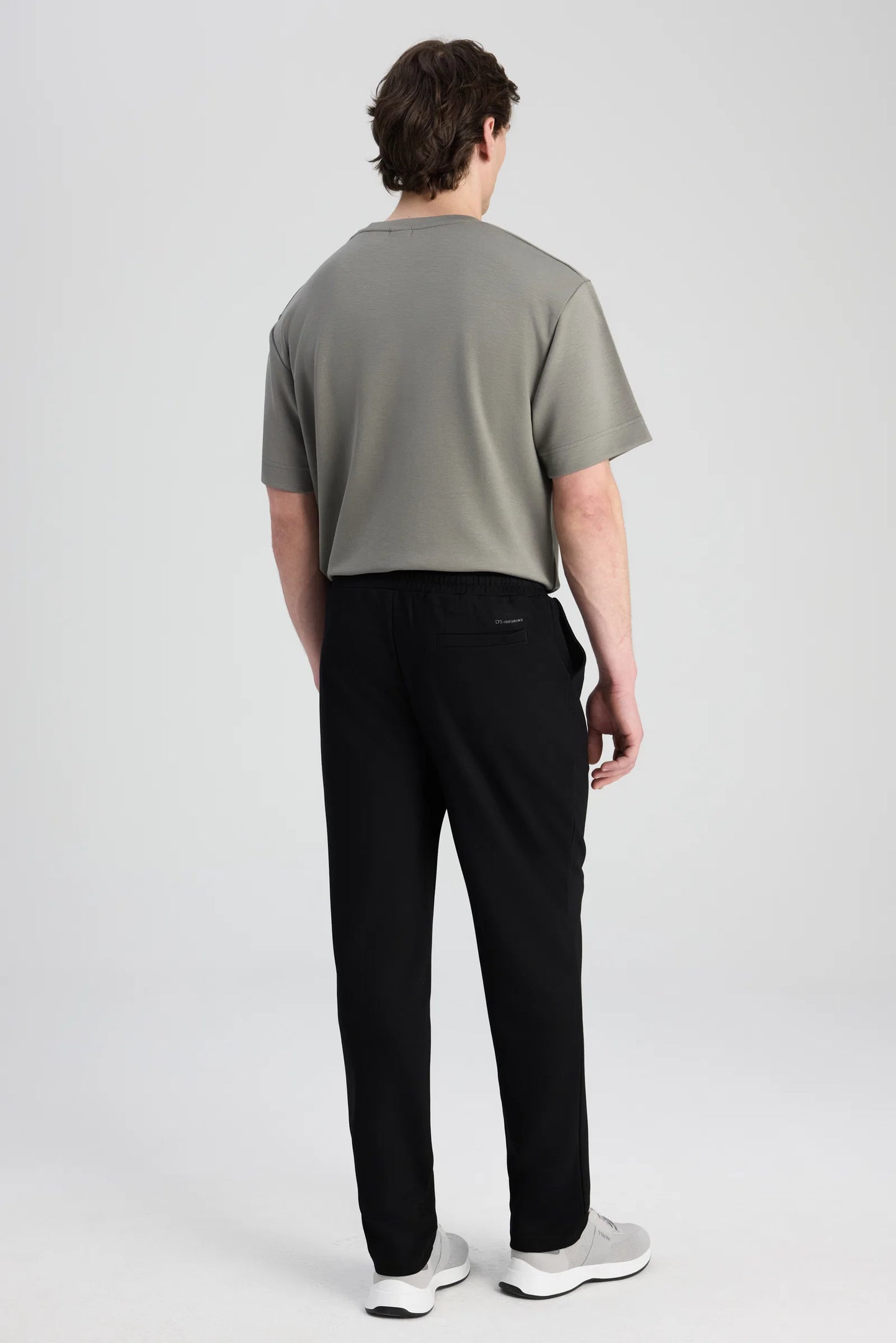 Ds Damat Regular Fit Siyah Düz Eşofman Alt