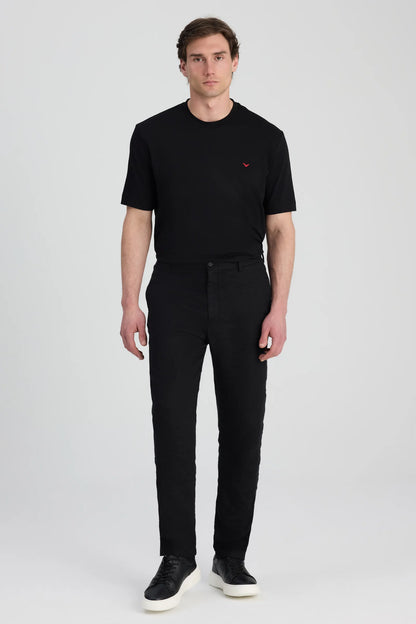 Ds Damat Comfort Fit Siyah Jogger Pantolon