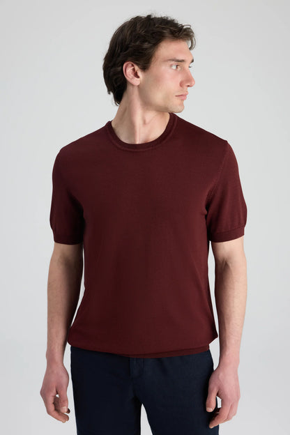 Twn Slim Fit Pas Düz Örgü Rayon T-shirt