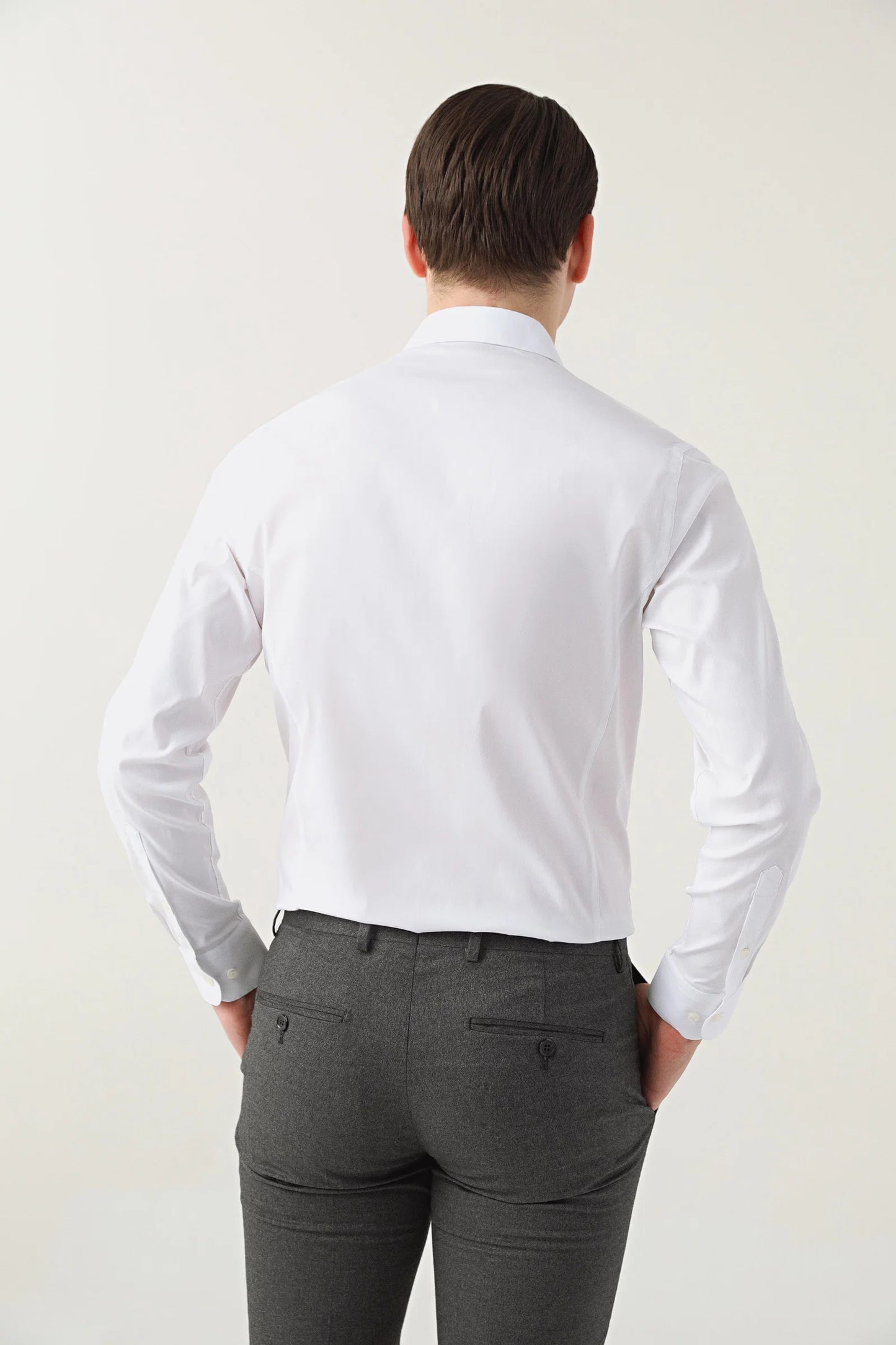 Twn Slim Fit Beyaz Düz Gömlek