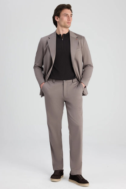 Ds Damat Comfort Fit Vizon Örme Takim Elbise