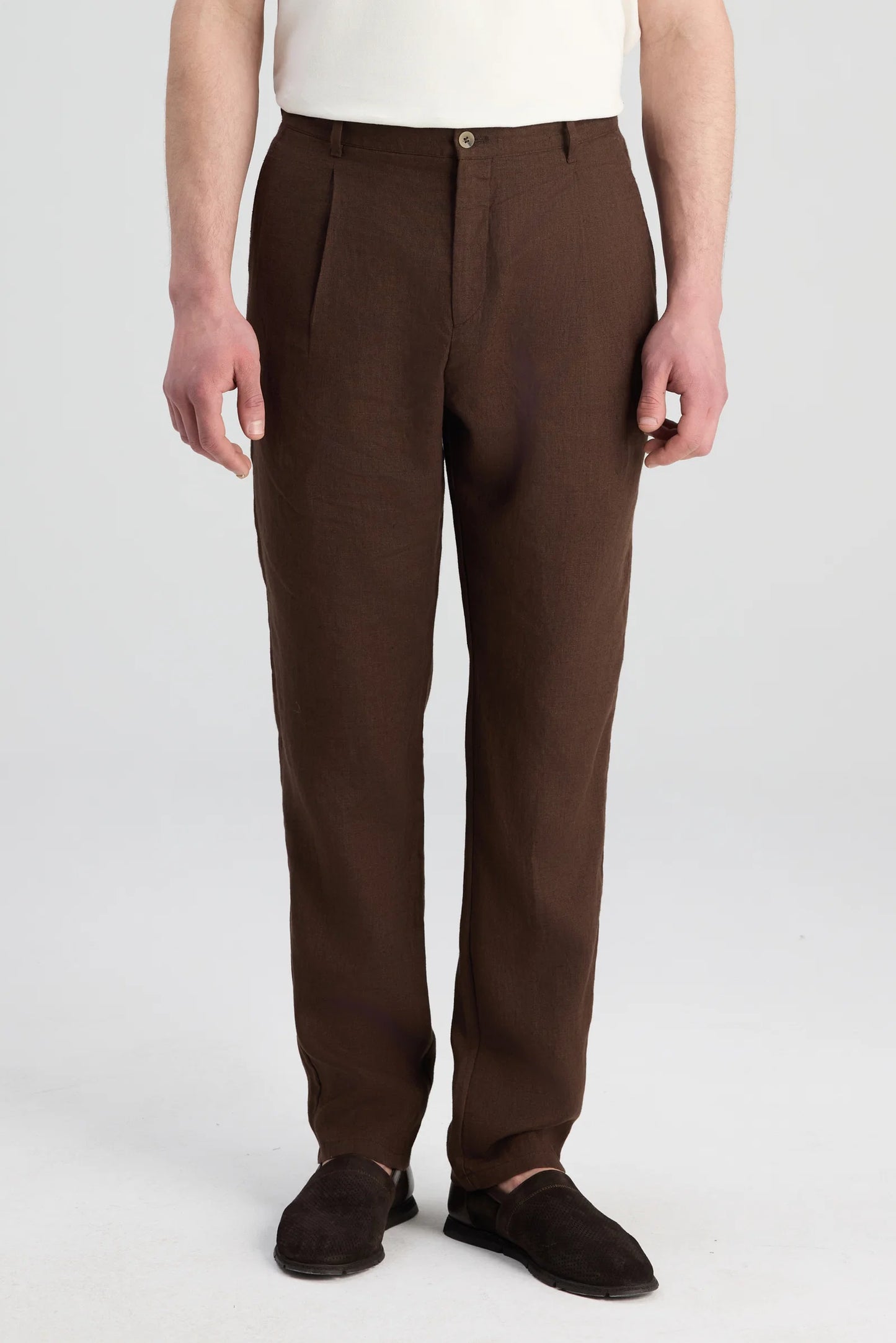Ds Damat Relaxed Fit Kahverengi Düz Jogger Pantolon