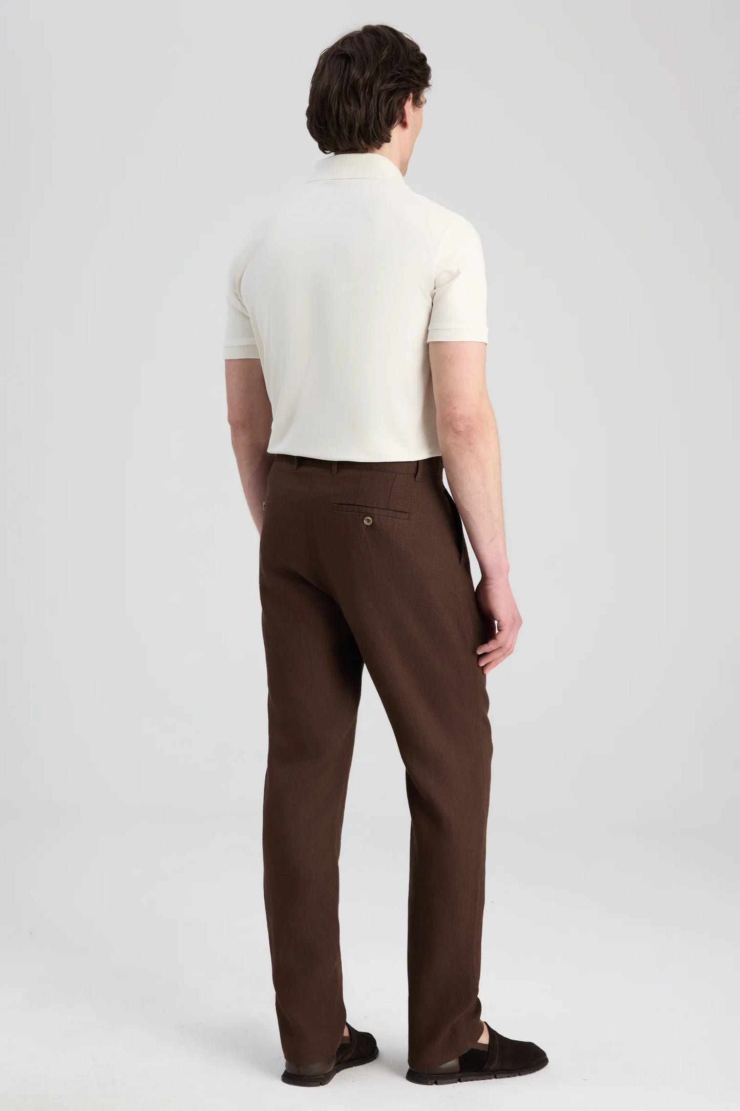 Ds Damat Relaxed Fit Kahverengi Düz Jogger Pantolon