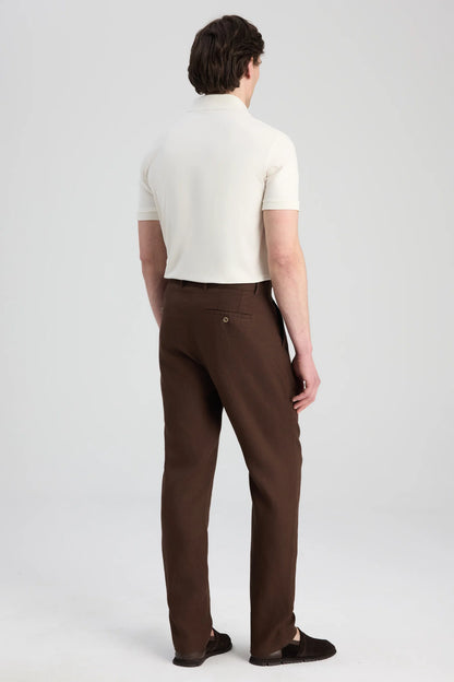 Ds Damat Relaxed Fit Kahverengi Düz Jogger Pantolon