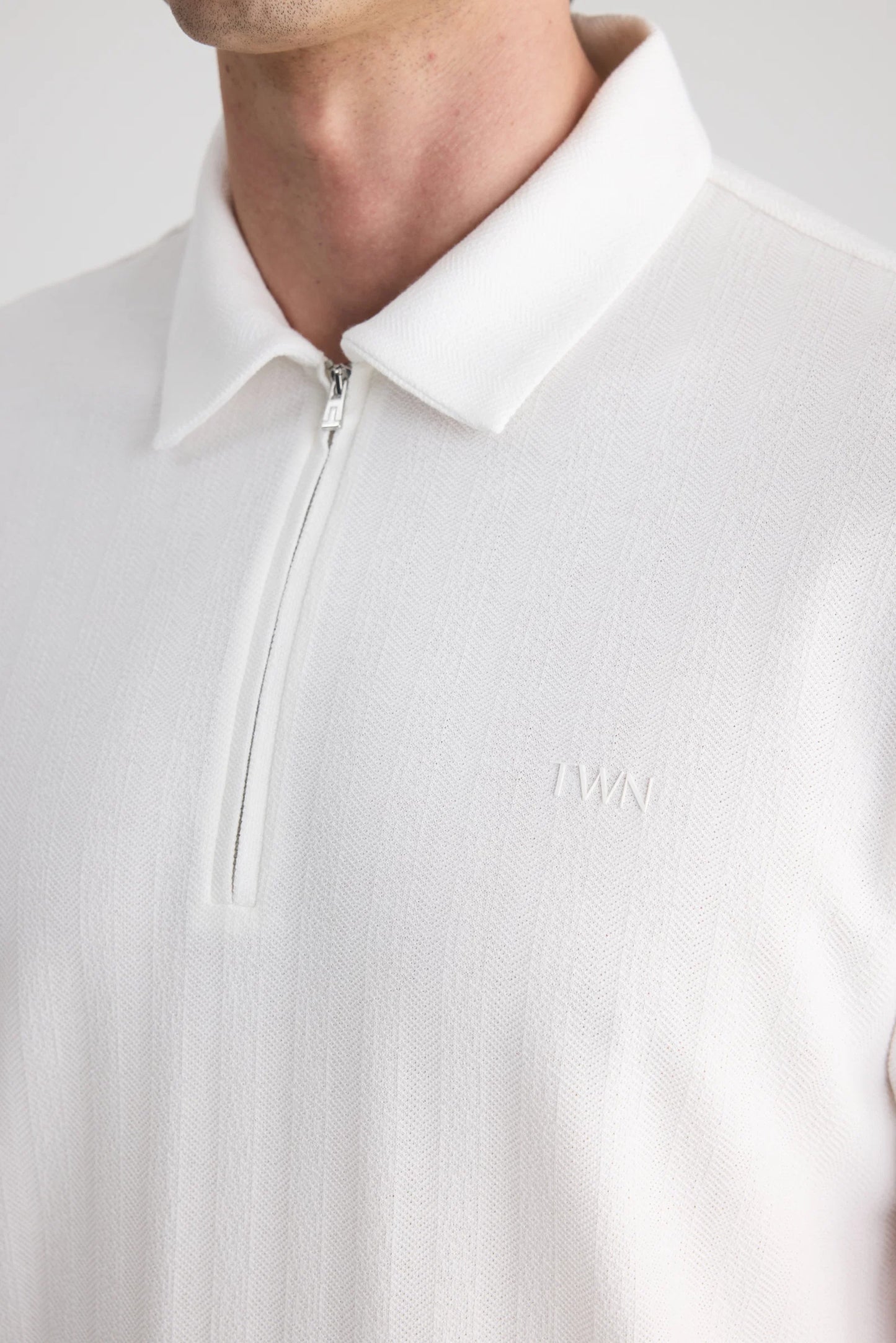 Twn Slim Fit Ekru Düz T-shirt