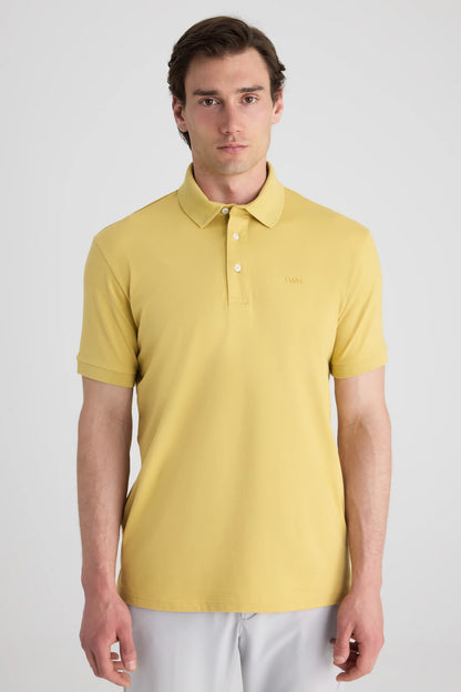Twn Slim Fit Sarı Pike Dokulu T-shirt