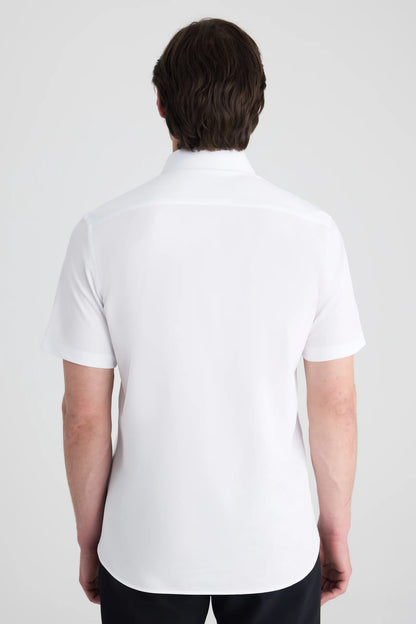 Ds Damat Slim Fit Beyaz Örme Gömlek