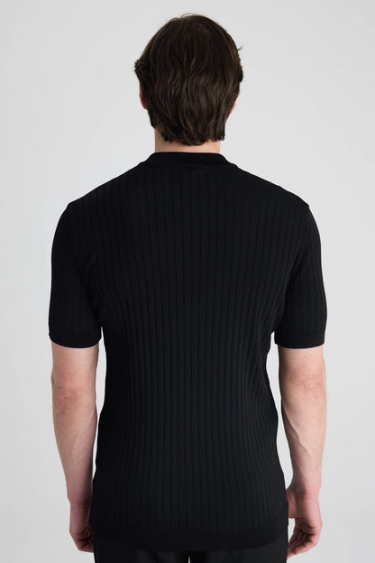 Ds Damat Regular Fit Siyah Düz Kazak