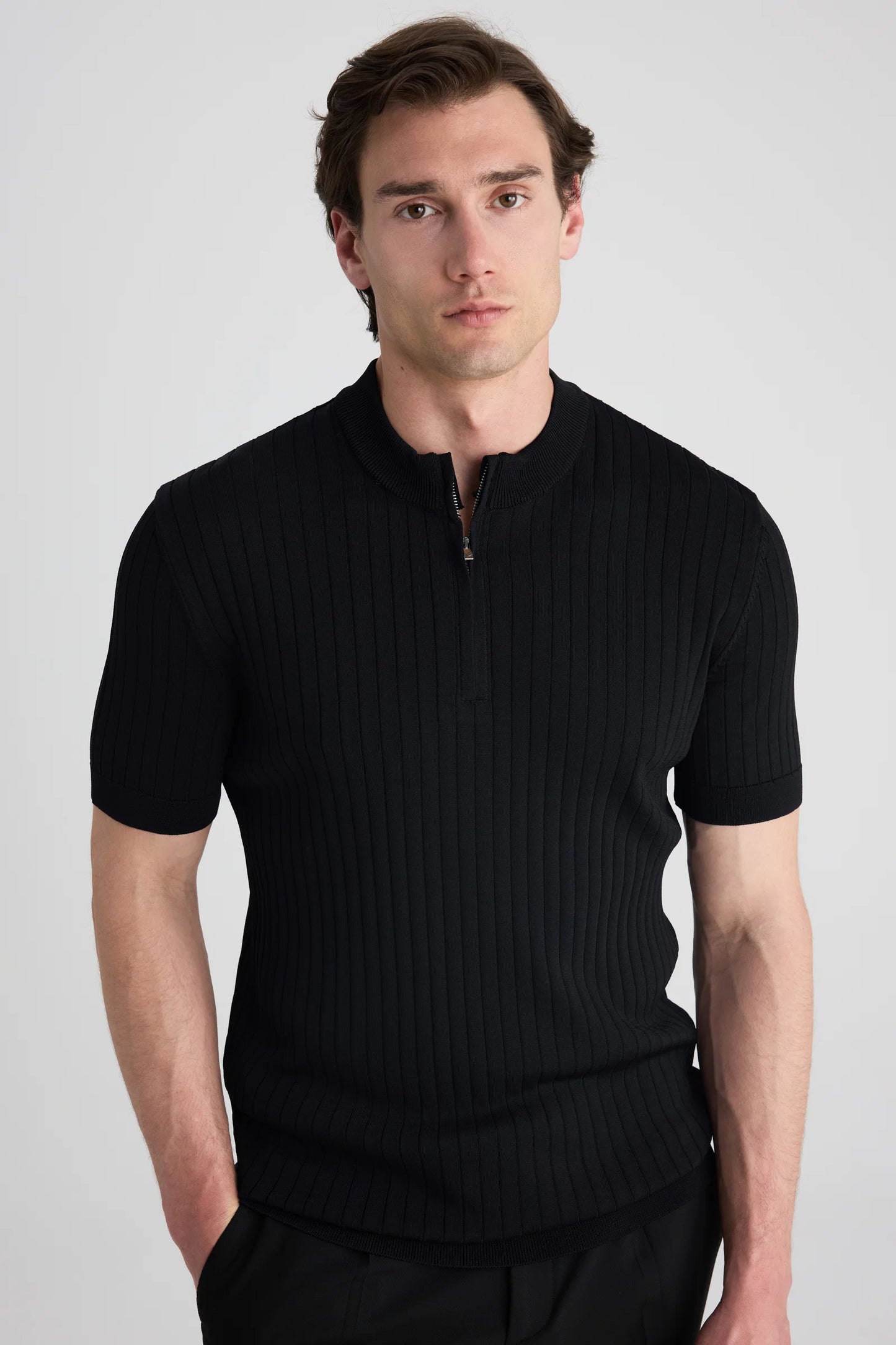 Ds Damat Regular Fit Siyah Düz Kazak