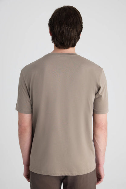 Ds Damat Regular Fit Vizon Düz T-shirt