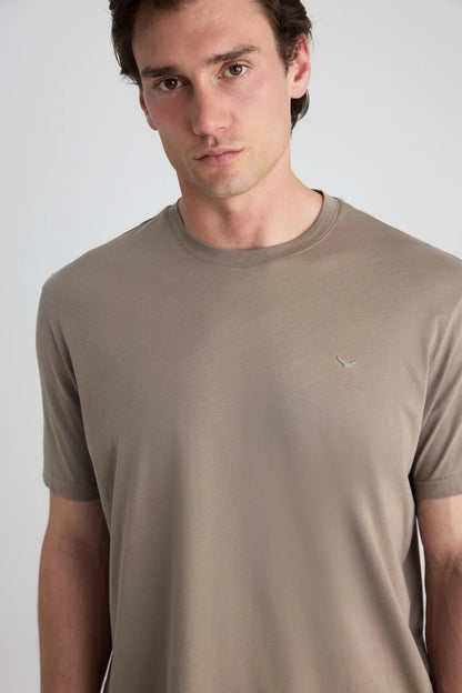 Ds Damat Regular Fit Vizon Düz T-shirt