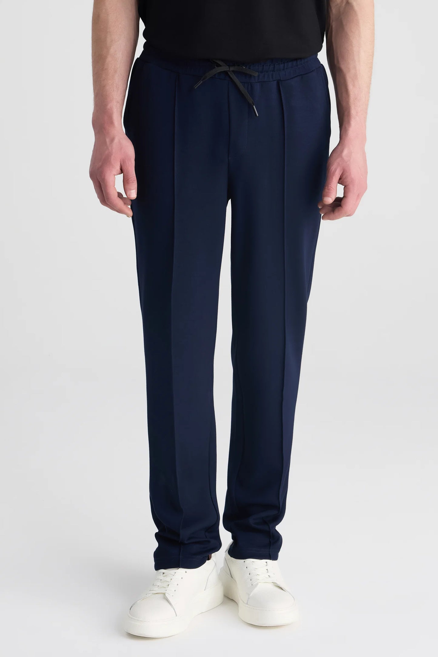 Ds Damat Regular Fit Lacivert Düz Eşofman Alt