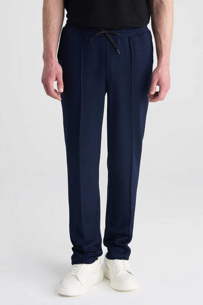 Ds Damat Regular Fit Lacivert Düz Eşofman Alt