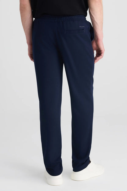 Ds Damat Regular Fit Lacivert Düz Eşofman Alt