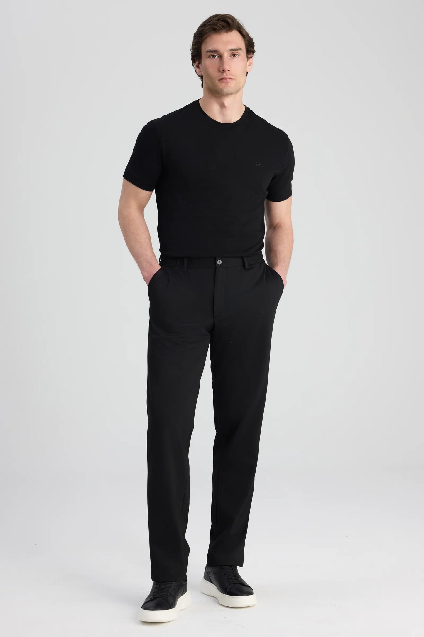 Ds Damat Comfort Fit Siyah Örme Takim Elbise