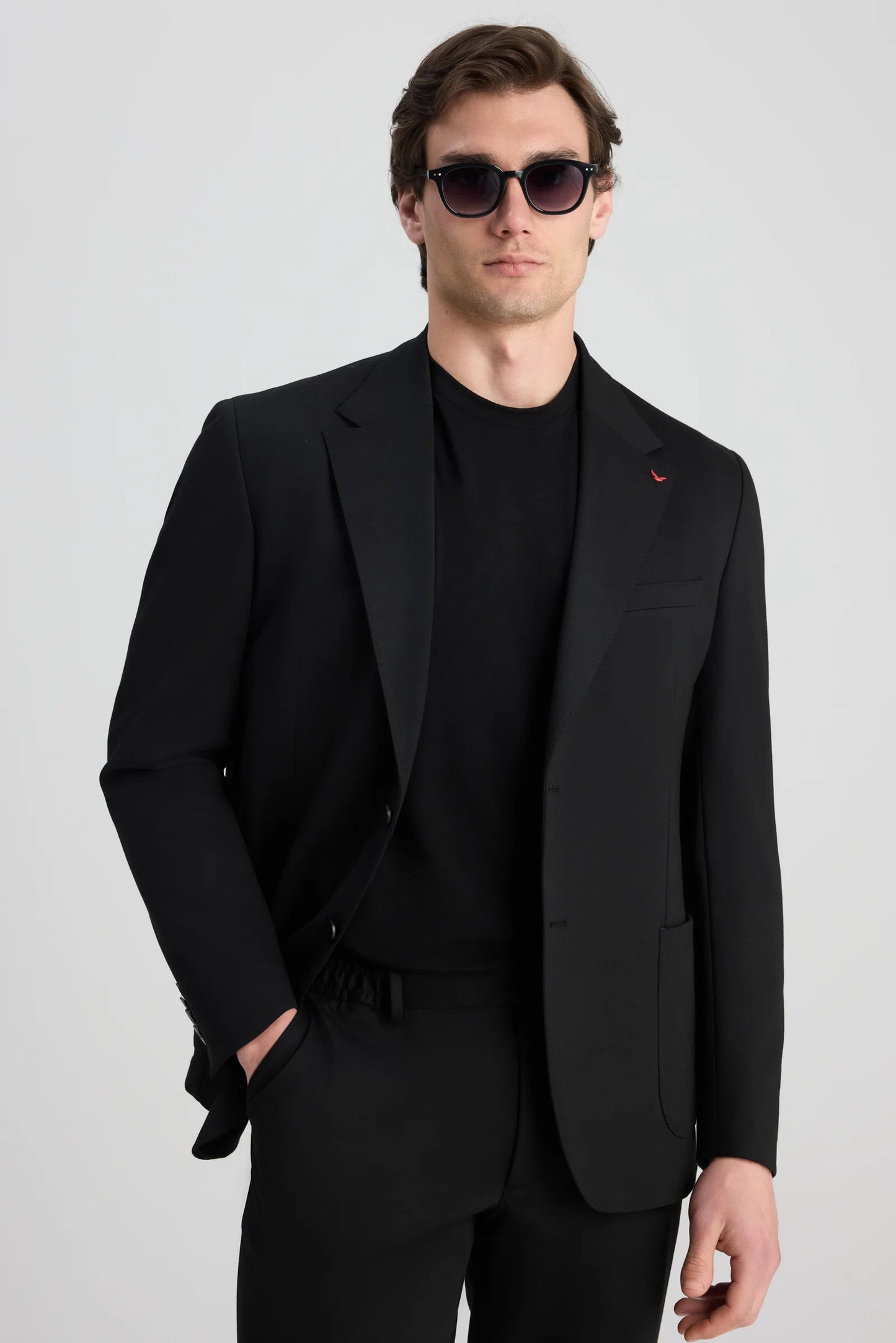 Ds Damat Comfort Fit Siyah Örme Takim Elbise