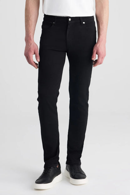 Ds Damat Slim Fit Siyah Denim Pantolon