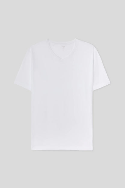 Twn Slim Fit Beyaz Düz T-shirt